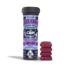 Photograph of product: Lost Farm - Black Raspberry (Northern Lights 10:5 CBN) Gummies 100mg