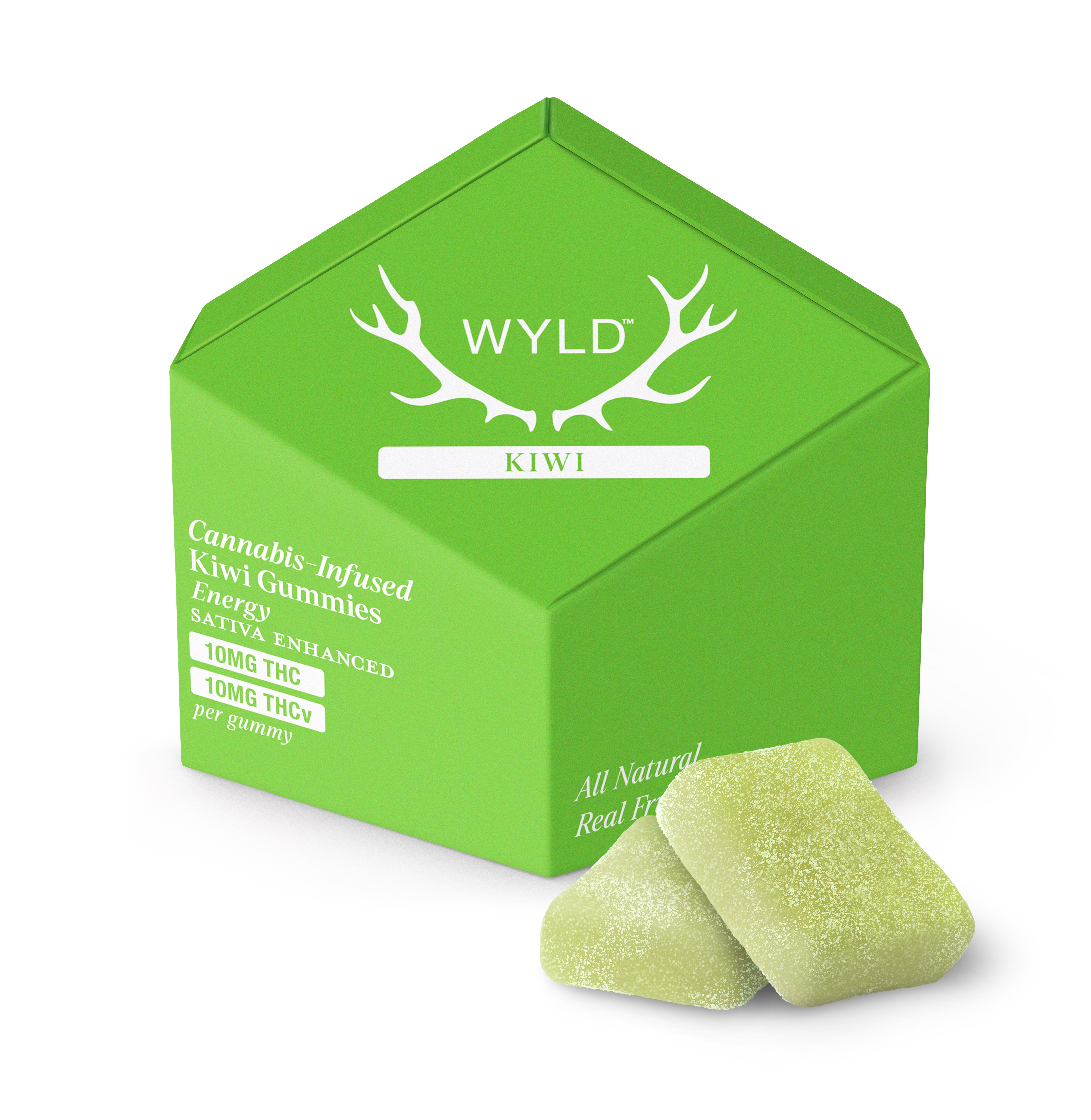 Photograph of product: Wyld - Kiwi 1:1 TH-oui:TH-ouiV - 100mg 10pk