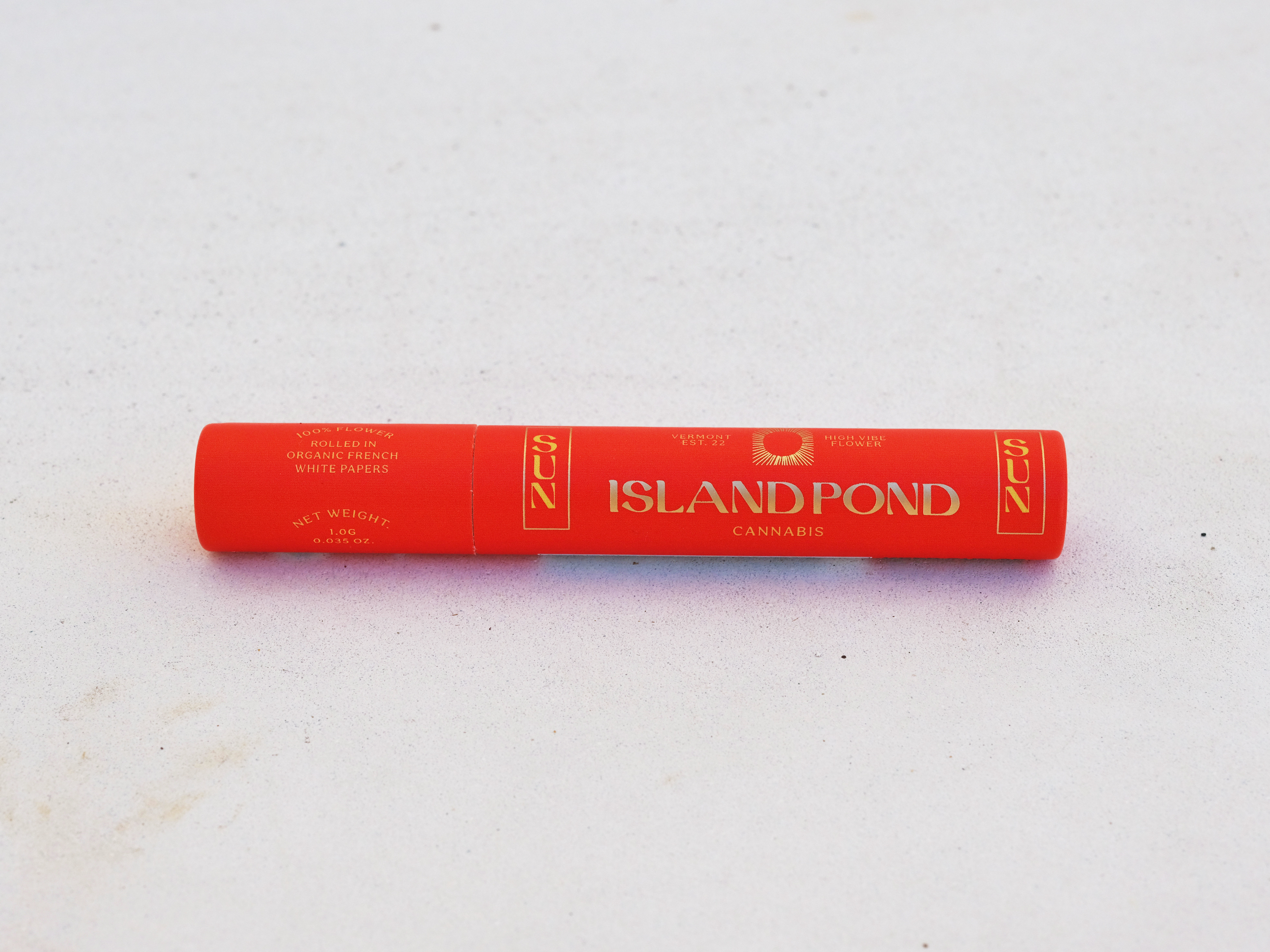 Photograph of Product: Island Pond Cannabis Sun Pre-Roll | Sour Diesel