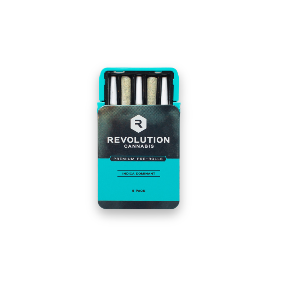 Photograph of product: Garlic Butter | 0.5g | 5pk Pre-Rolls | Revolution