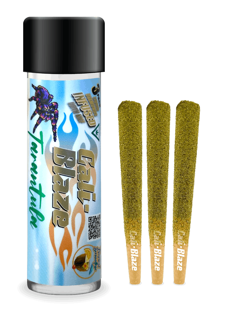 Photograph of product: Cali-Blaze - Infused Pre-Roll - Tarantula Tropical Smoothie - - 3pk
