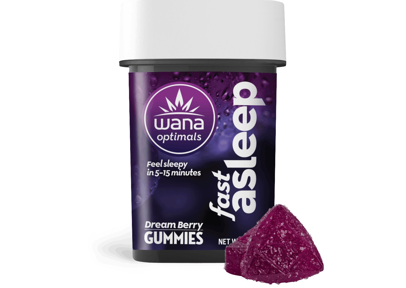 Photograph of product: WANA - Fast Asleep 20mg Gummies Nighttime Sleep Aide