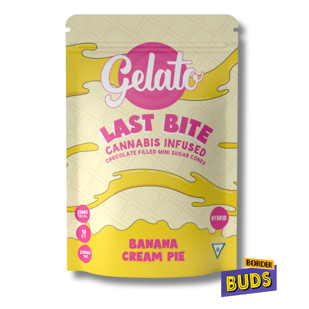 Photograph of product: Banana Cream Pie | Gelato | 200mg | Last Bite Cones