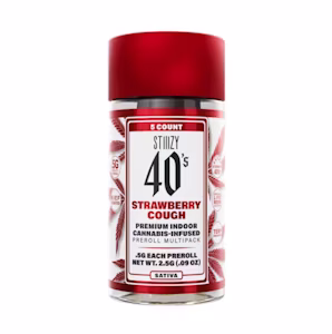 Photograph of product: Stiiizy | Strawberry Cough | Infused Preroll Pack | 2.5g | Sativa