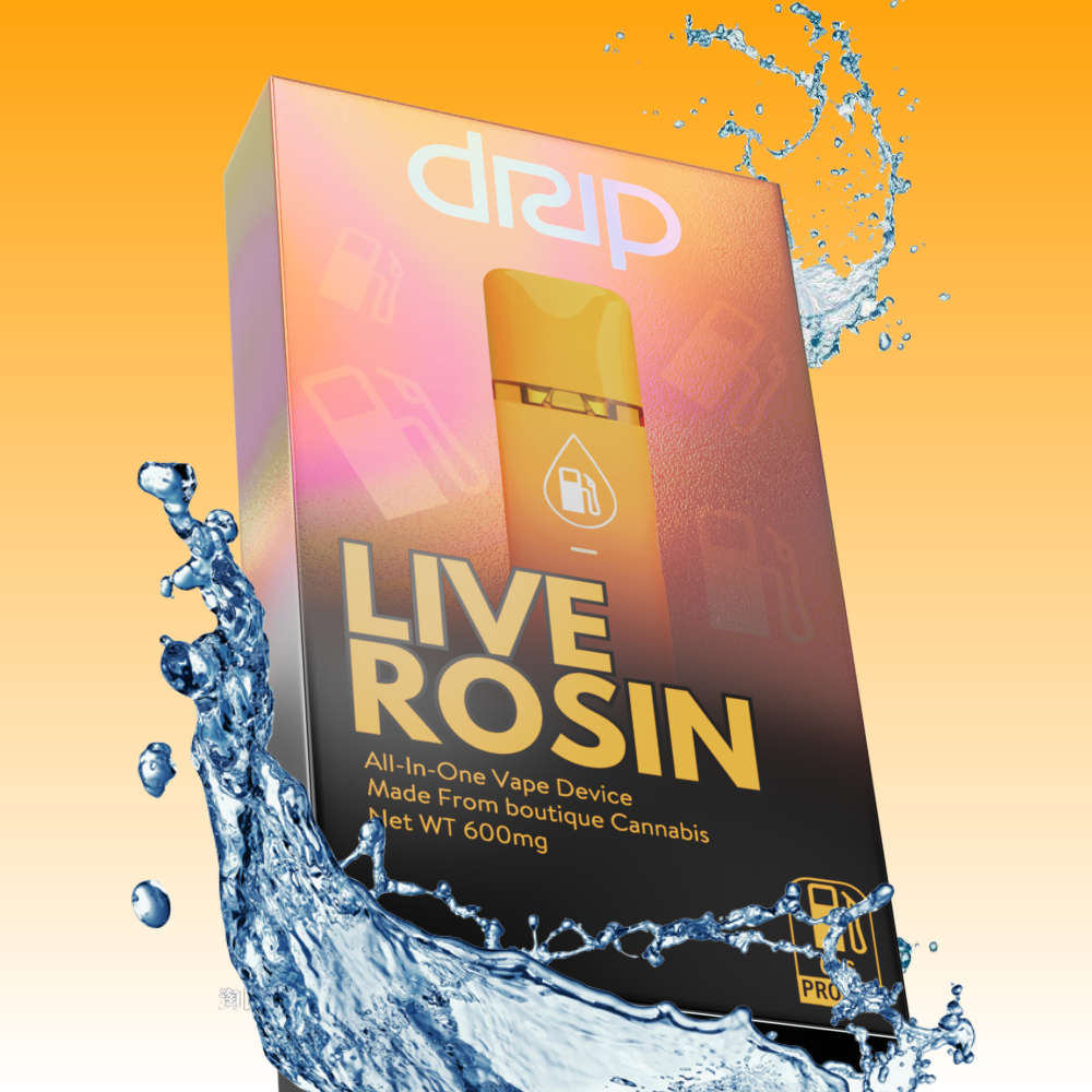Photograph of product: (DRIP) Live Rosin AIO Vape - Gas 0.6g (Larry x GMO Cookies)