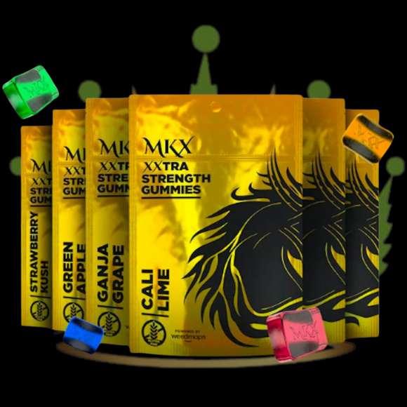 Photograph of product: MKX 200mg Gummies - Green Apple