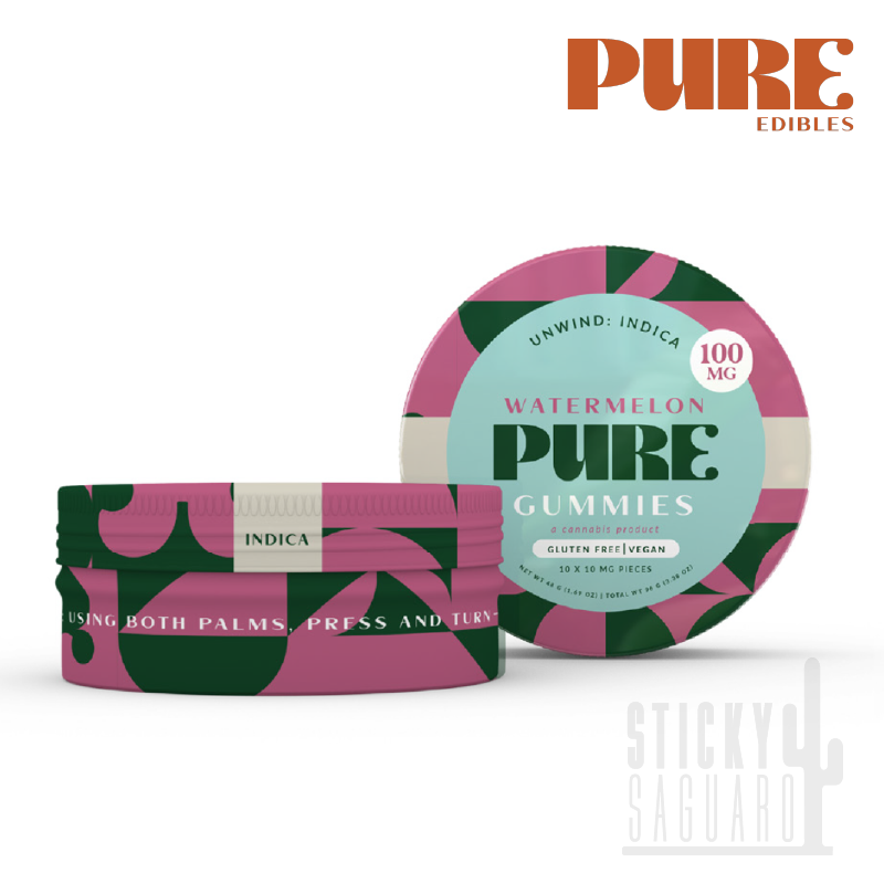 Photograph of product: Pure Gummy Watermelon (I) 100mg