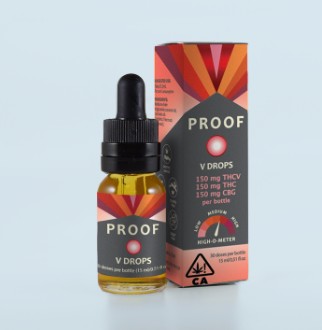 Photograph of product: PROOF V DROPS TINCTURE TH-ouiV:TH-oui:CBG 150MG