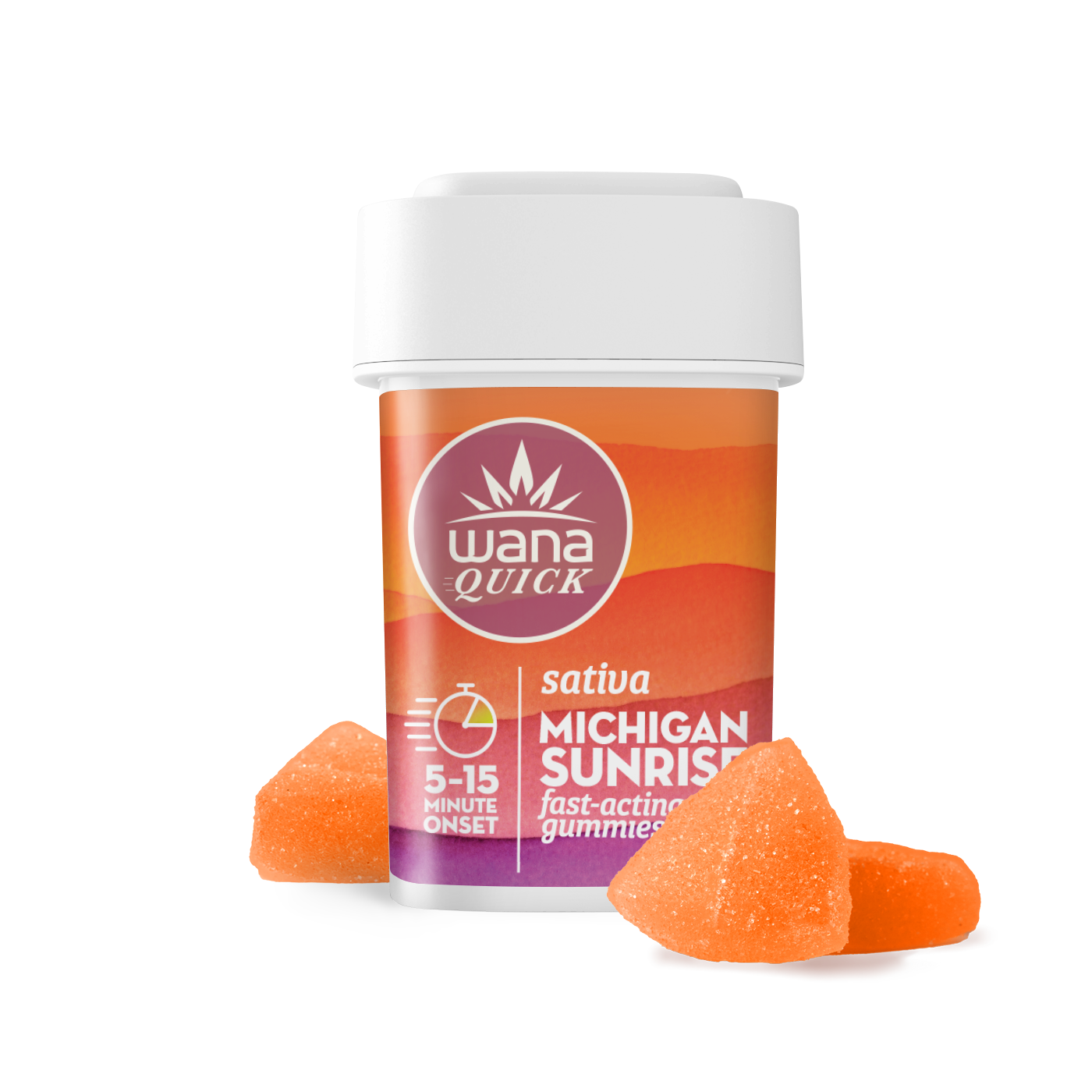 Photograph of product: Wana | Quick Gummies | Michigan Sunrise | 200mg