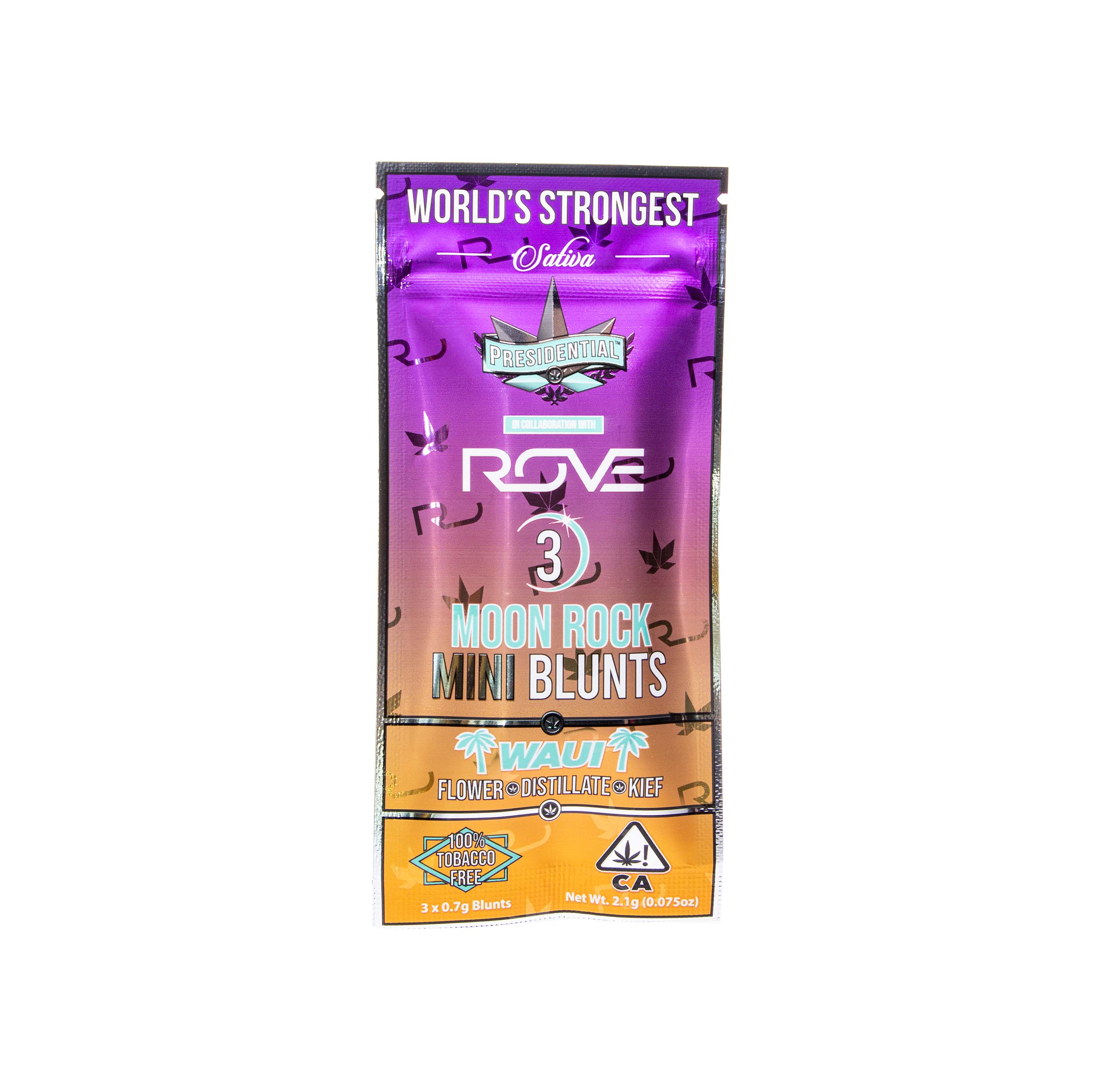 Photograph of product: Presidential | Infused Moonrock Waui Mini Blunt Pack (1.5g)