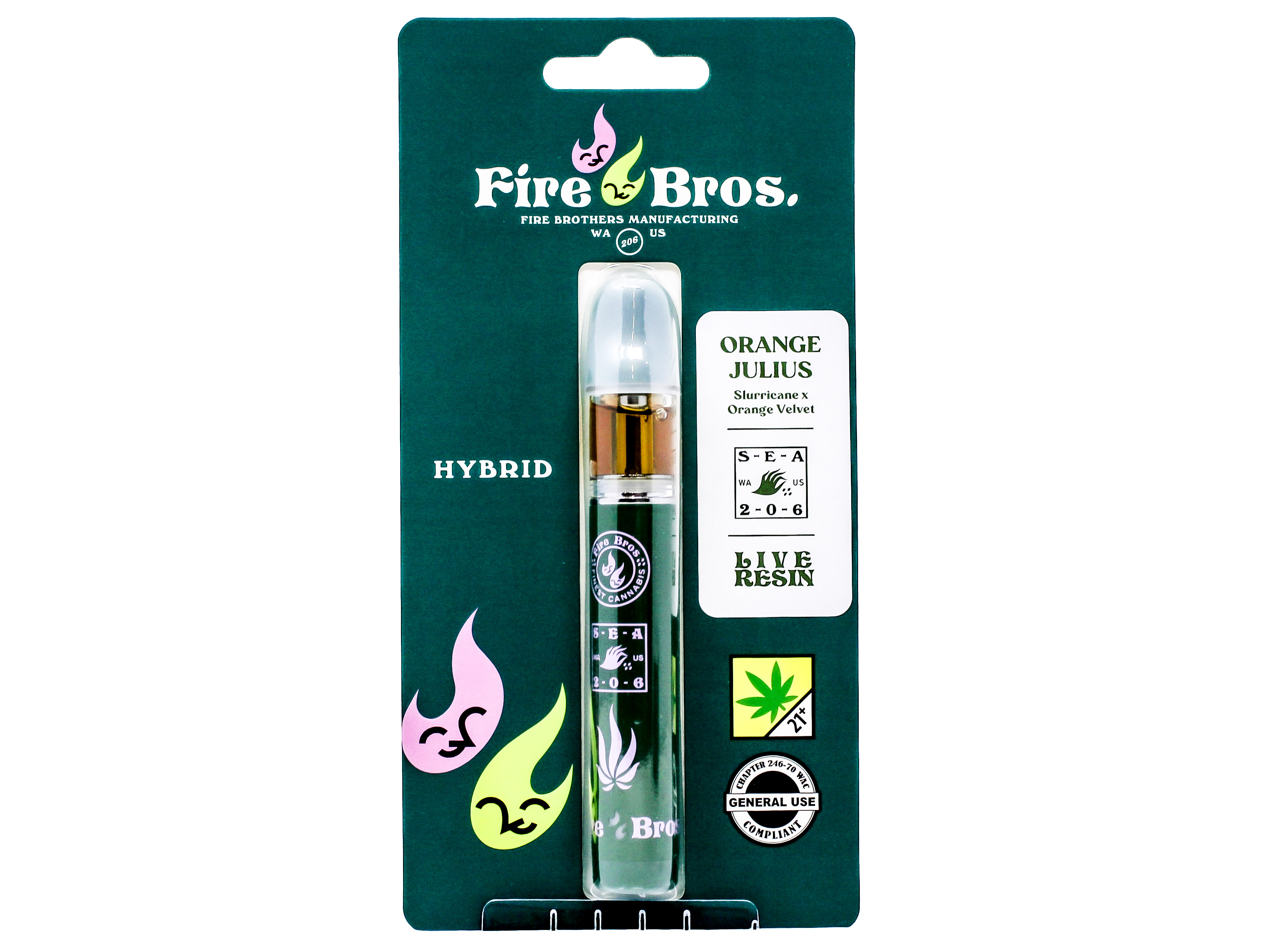 Photograph of product: FRB Orange Julius Live Resin Disposable Cart 50047