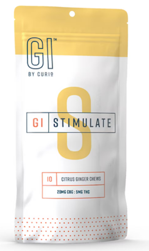 Photograph of Product: GI by Curio Stimulate Medicated Chews CBG:THC 5mg