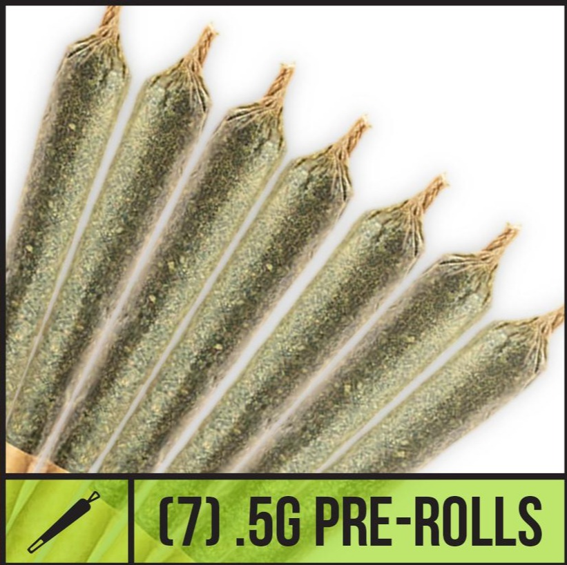 Photograph of product: Natty Rems 7 Pack of .5 Gram Joints: Super Boof