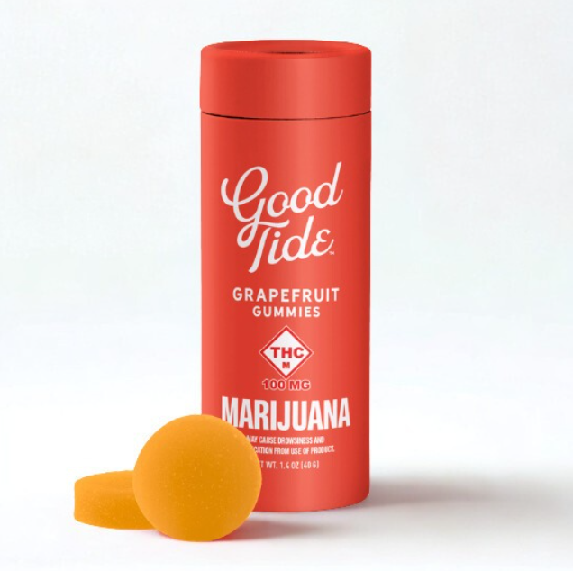 Photograph of product: Blissful Grapefruit 1:1:1 THC:CBD:CBC Gummies 10pk