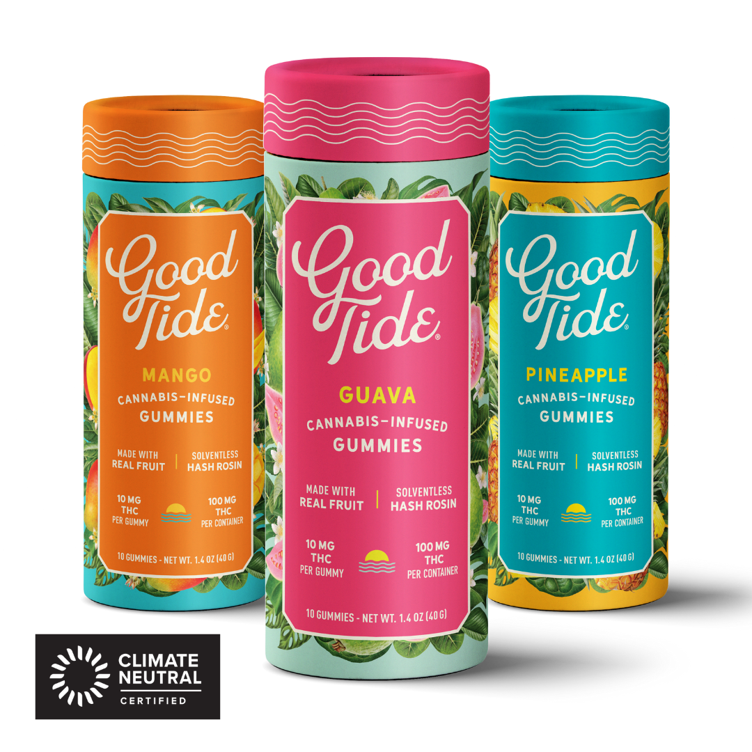 Photograph of product: Pineapple (S) - 100mg Rosin Gummies - Good Tide