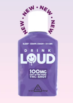 Photograph of Product: Grape Crash: Infused Beverage Shots 100mg