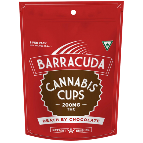 Photograph of product: Detroit Edible Company Barracuda Death By Chocolate Cups 200mg TH-oui