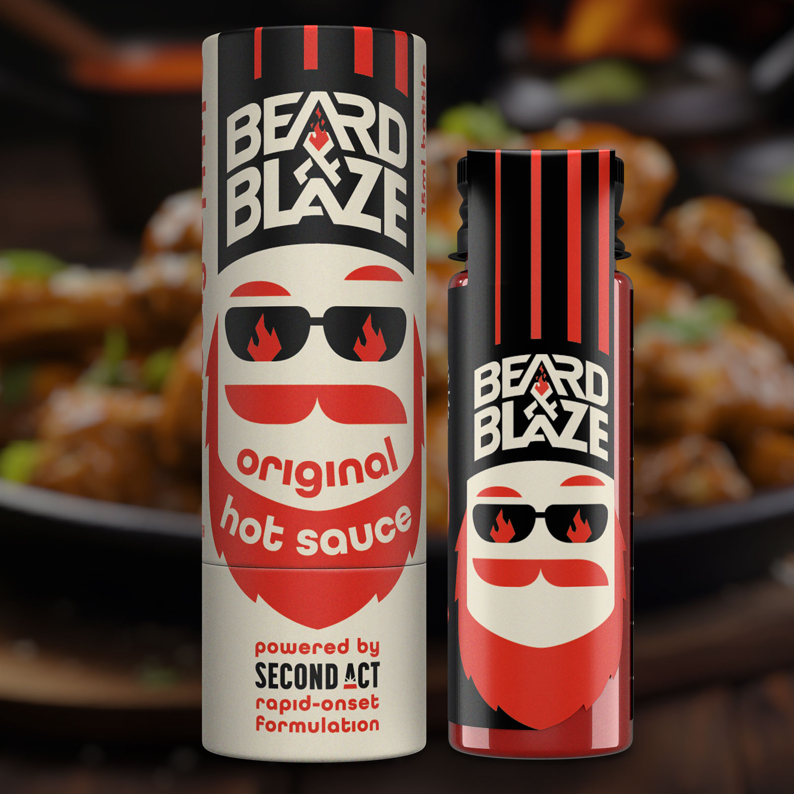 Photograph of product: Beard and Blaze Hot Sauce 10mg