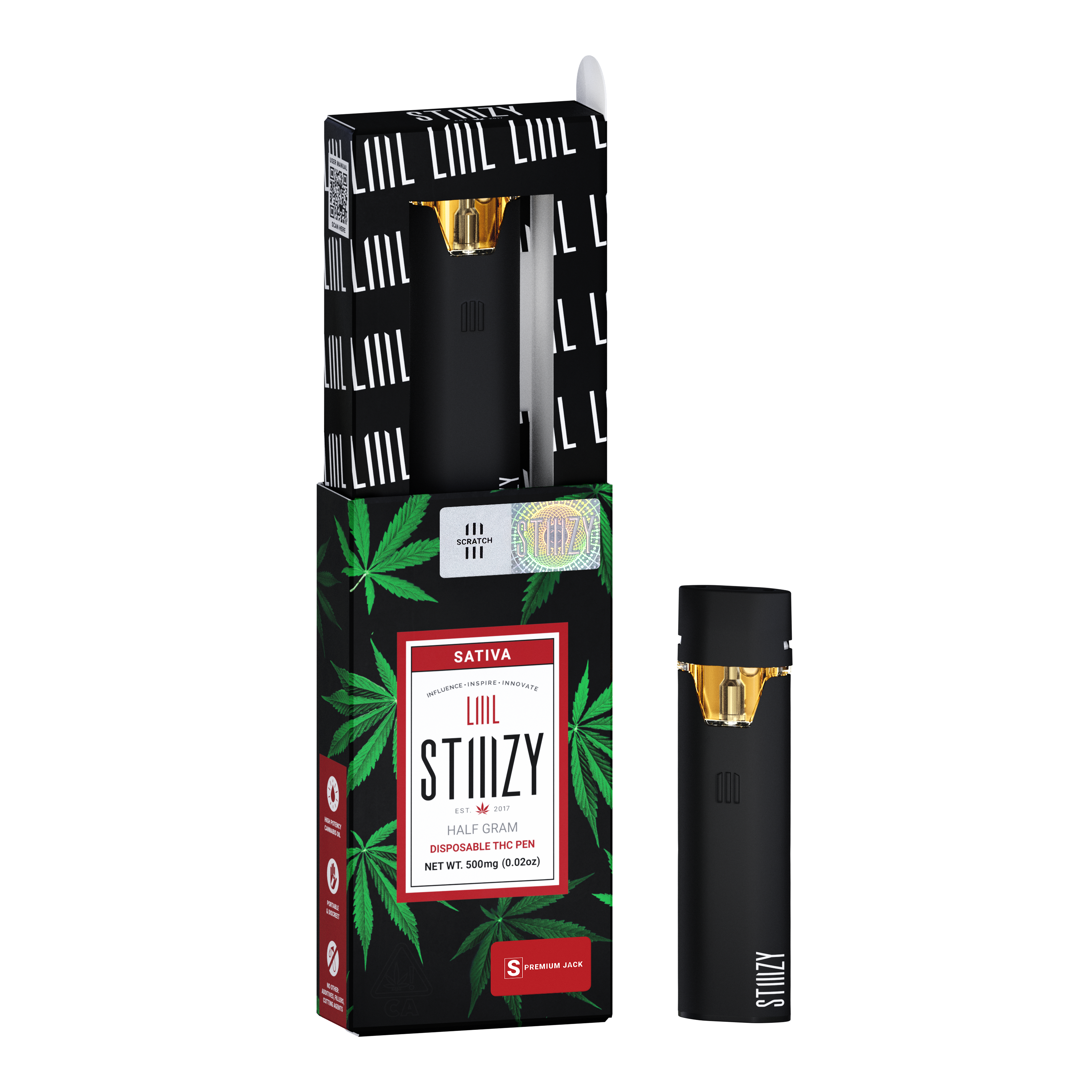 Photograph of product: LIIIL STIIIZY | Premium Jack | AIO TH-oui PEN | 0.5g