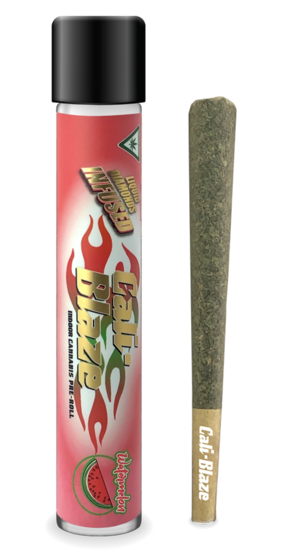 Photograph of product: AU Cali-Blaze: Watermelon 1.2g Infused Preroll