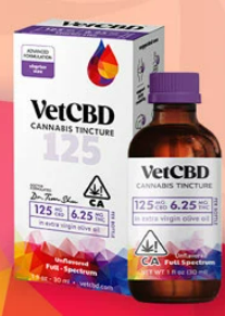 Photograph of product: VetCBD 20:1 Oui'd Tincture 125mg CBD 6.25mg TH-oui .