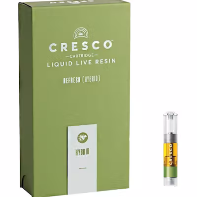 Photograph of product: Cresco Refresh Liquid Live Resin Cart 1g - Ice Cream Cake x Animal Mints