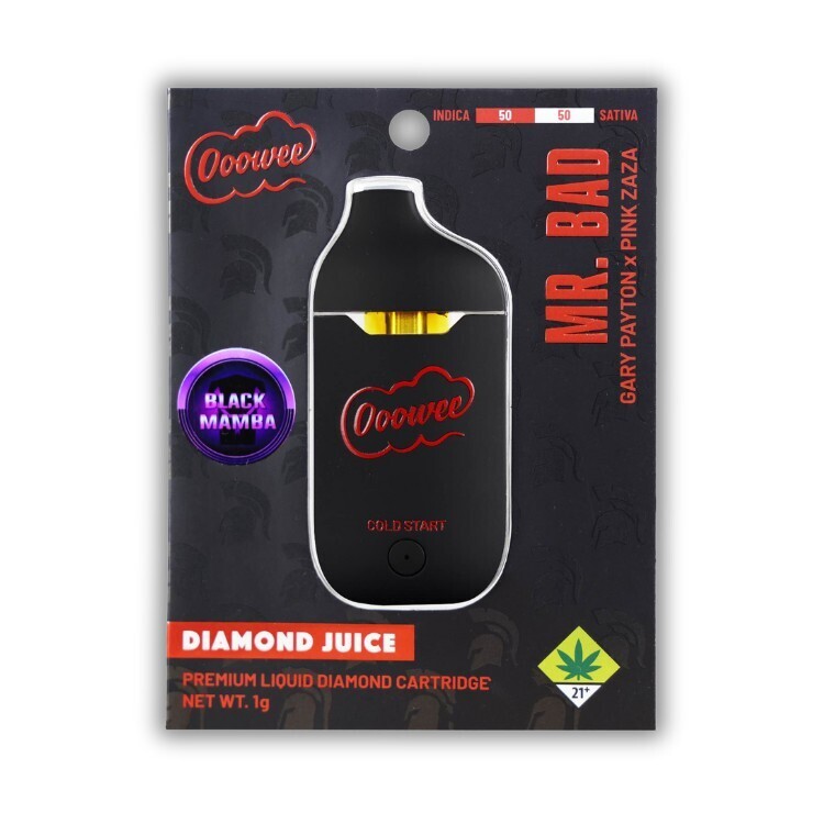 Photograph of product: Black Mamba Mr. Bad Liquid Diamond Flavored Disposable (Ooowee)