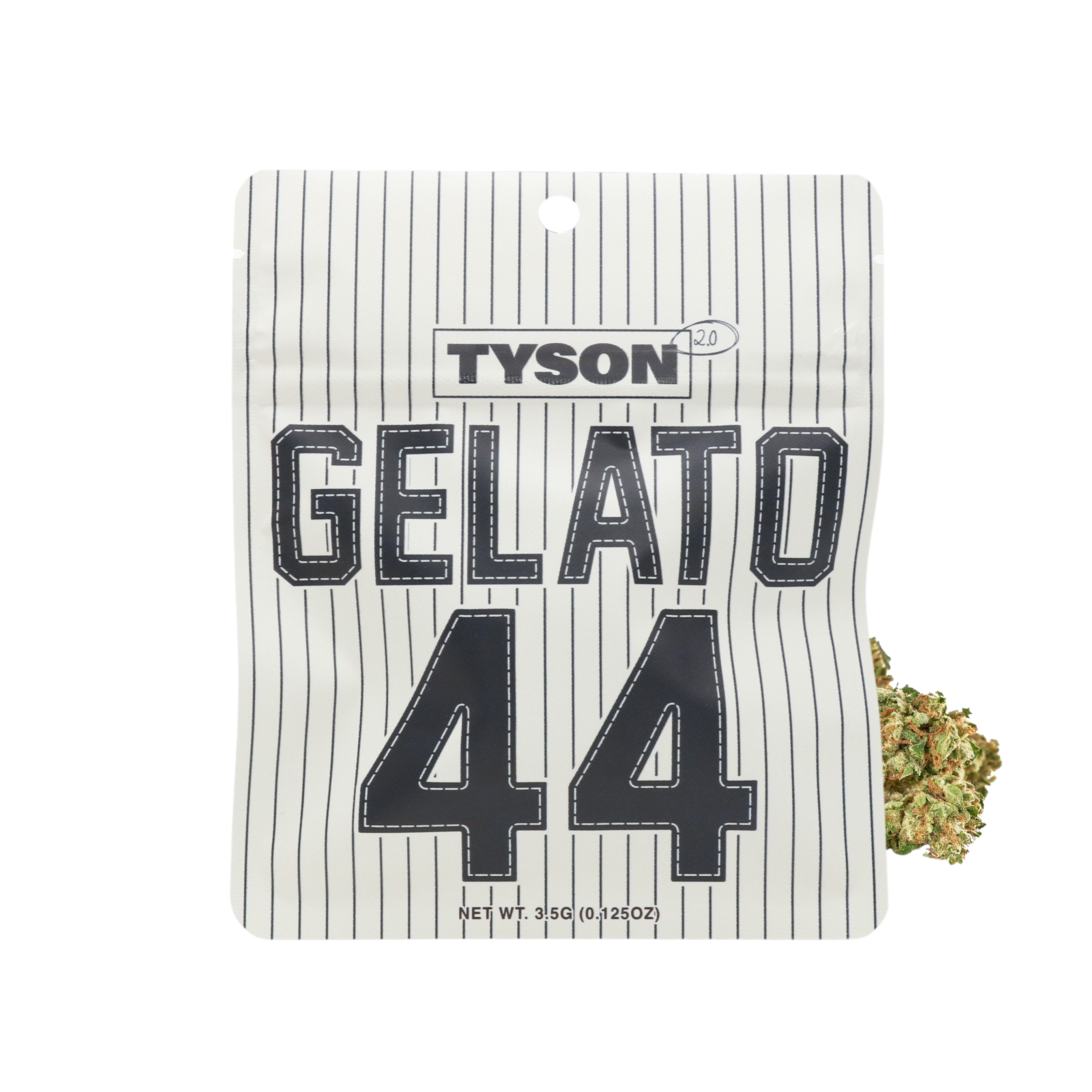 Photograph of product: TYSON 2.0 | GELATO 44 | JAR FLOWER | 3.5G