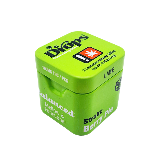 Photograph of product: Drops- 100mg Lime Single