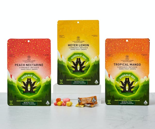 Photograph of product: Peach Nectarine Hard Fruit Drops - Edible