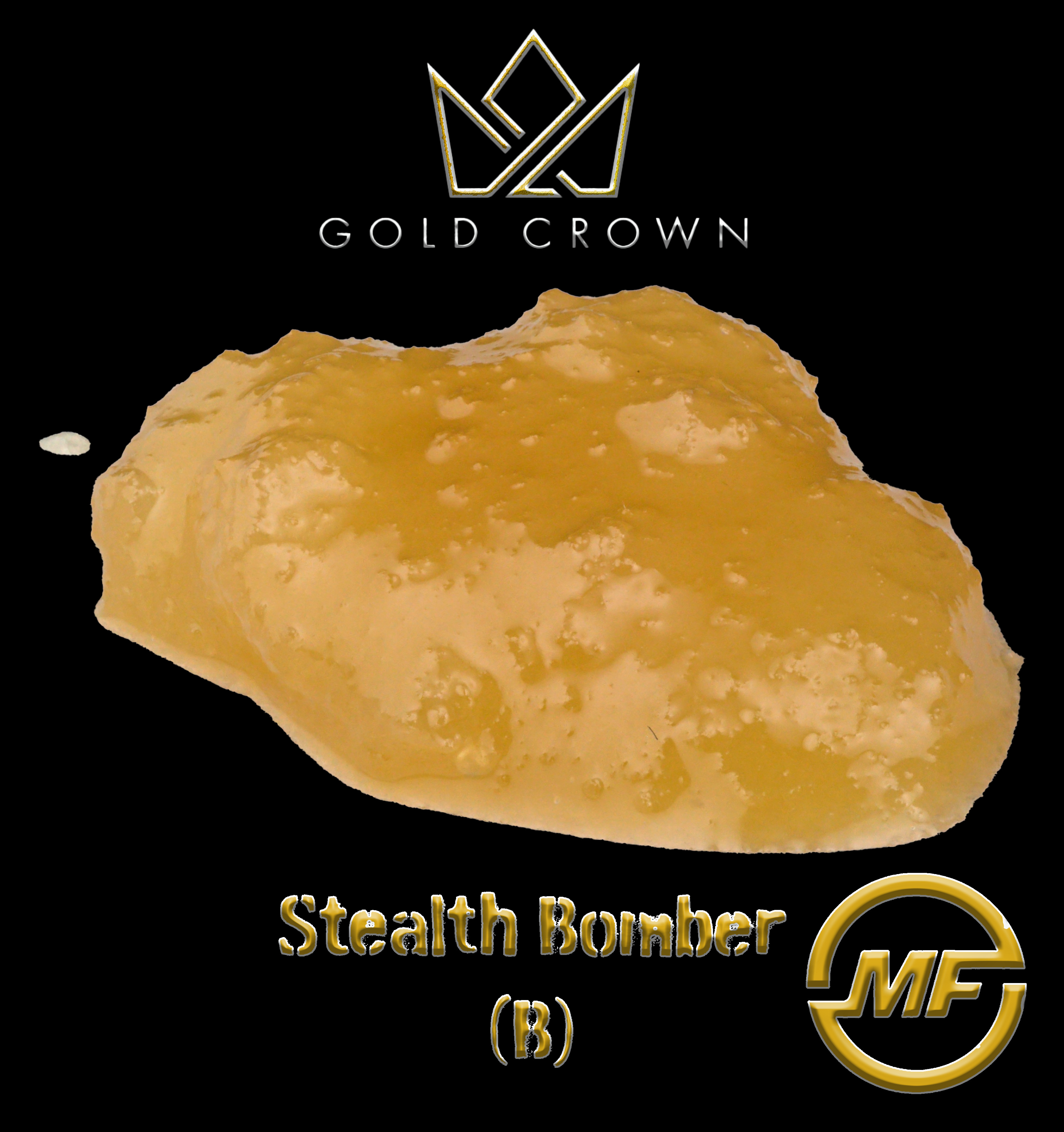 Photograph of product: Gold Crown x Grown Rogue | Stealth Bomber | Sugar | 1g
