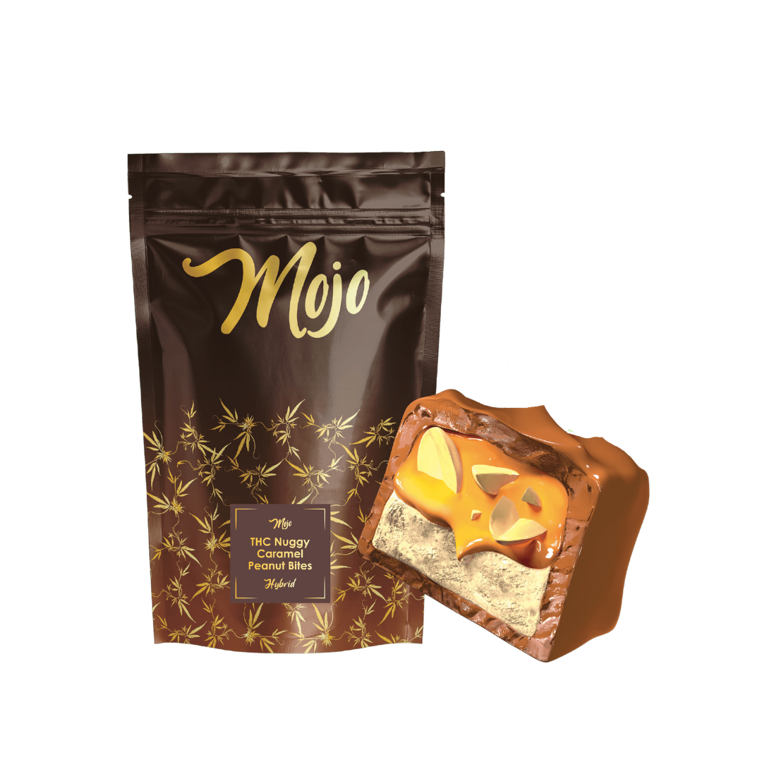 Photograph of product: Mojo | Nuggy Caramel Peanut Bites | 10x20mg | 200mg