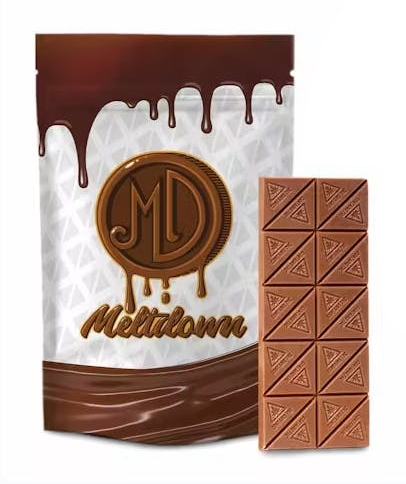 Photograph of product: Meltdown Milk | Chocolate | 20-Piece | 100MG