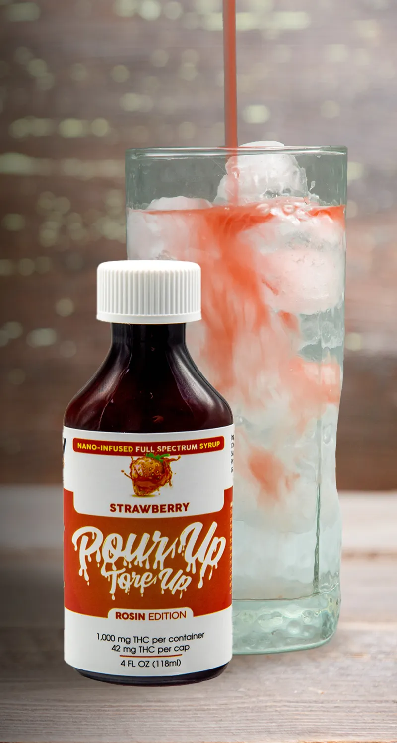 Photograph of product: LePow - Rosin Syrup - Strawberry - 100mg