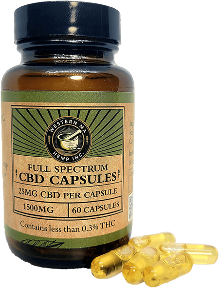 Photograph of product: Full Spectrum CBD Capsules | Bubbah Kush | 375mg | 15ct