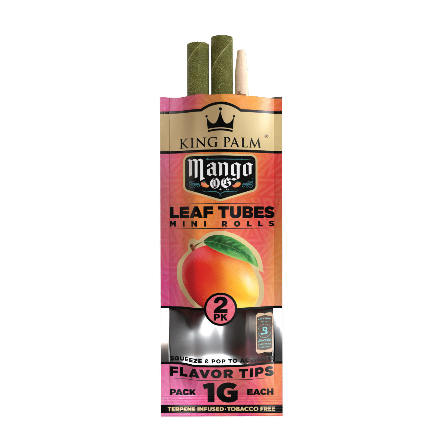 Photograph of product: King Palm: Cones Mini Size MANGO OG 2pk