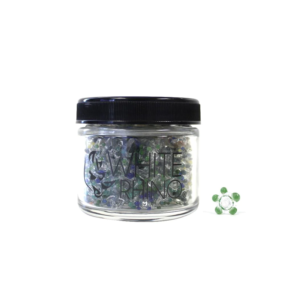 Photograph of product: White Rhino Flower Glass Screen