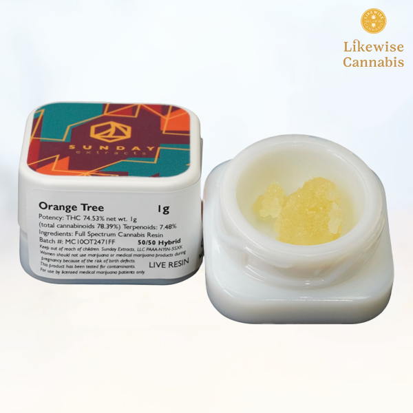 Photograph of product: ORANGE TREE 1G LIVE RESIN