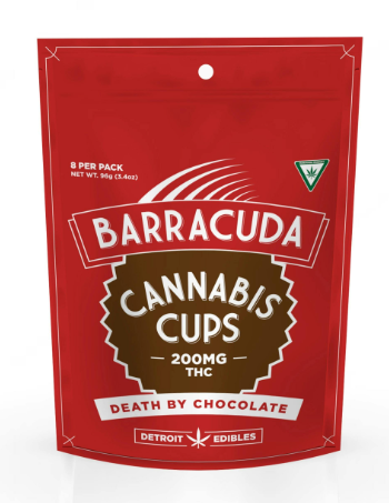 Photograph of product: Barracuda Cups - Death by Chocolate - 200mg