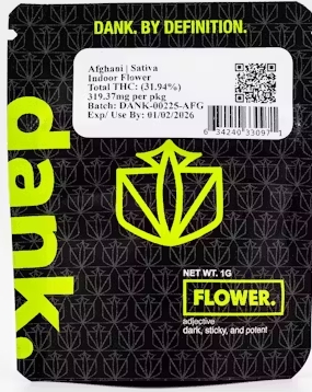 Photograph of product: Dank Flower | 1g | Afghani