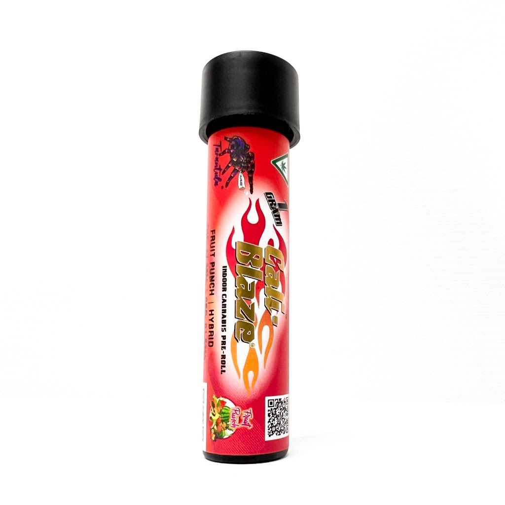 Photograph of product: CALI-BLAZE | ICC | Infused Pre-Roll | Tarantula | Fruit Punch