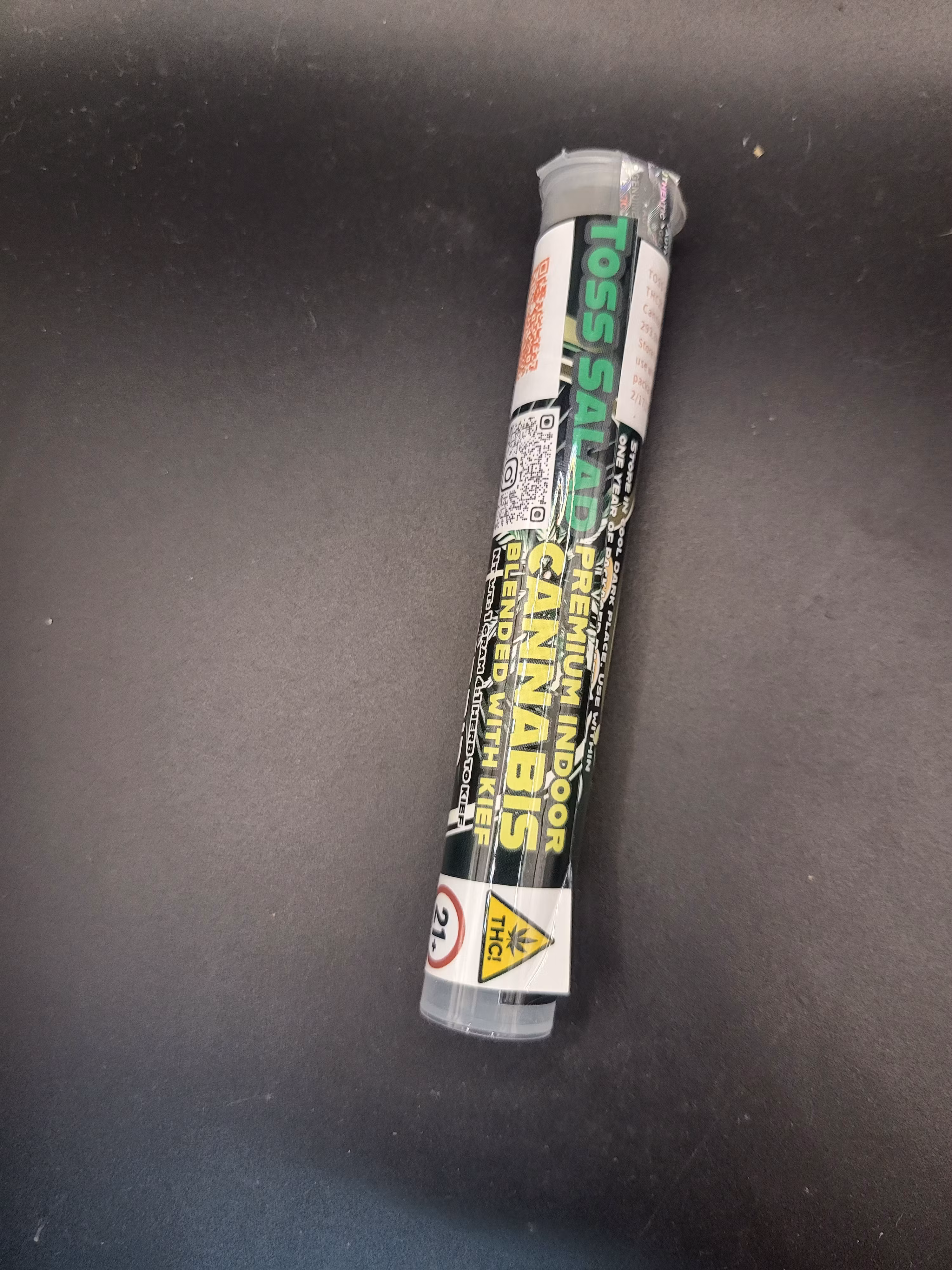 Photograph of product: Oasis - Toss Salad Kief Infused Preroll