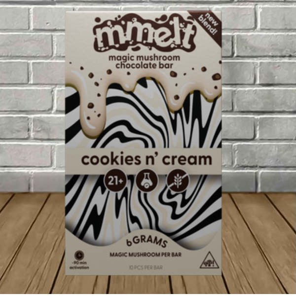 Photograph of Product: Chapo MMelt - Cookies N Cream Mushroom Chocolate Bar - 6g