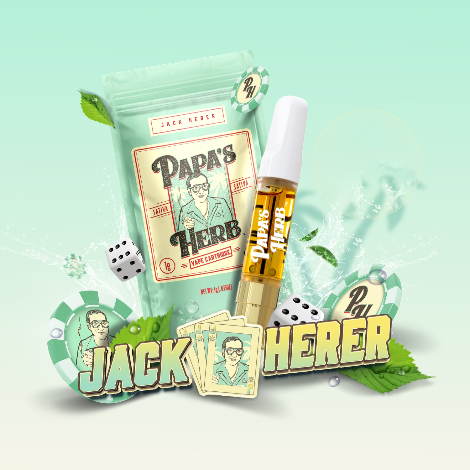 Photograph of product: Jack Herer | Liquid Diamonds - 1g - Vape Cart