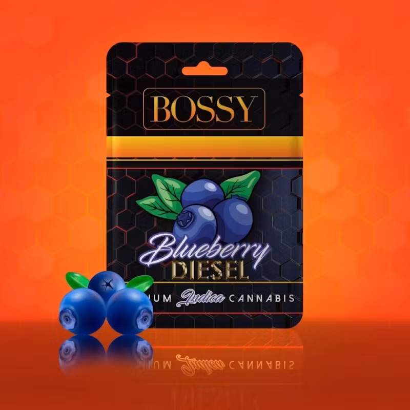 Photograph of product: Bossy - 510 Vape Cartridge - (1g) - Oui'd - **BLUEBERRY DIESEL** (10/$40)