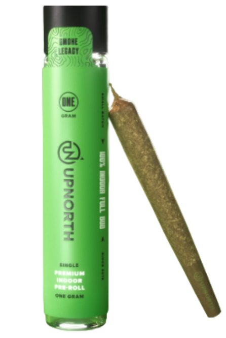 Photograph of product: UpNorth Preroll 1g - Bubba Kush (I)