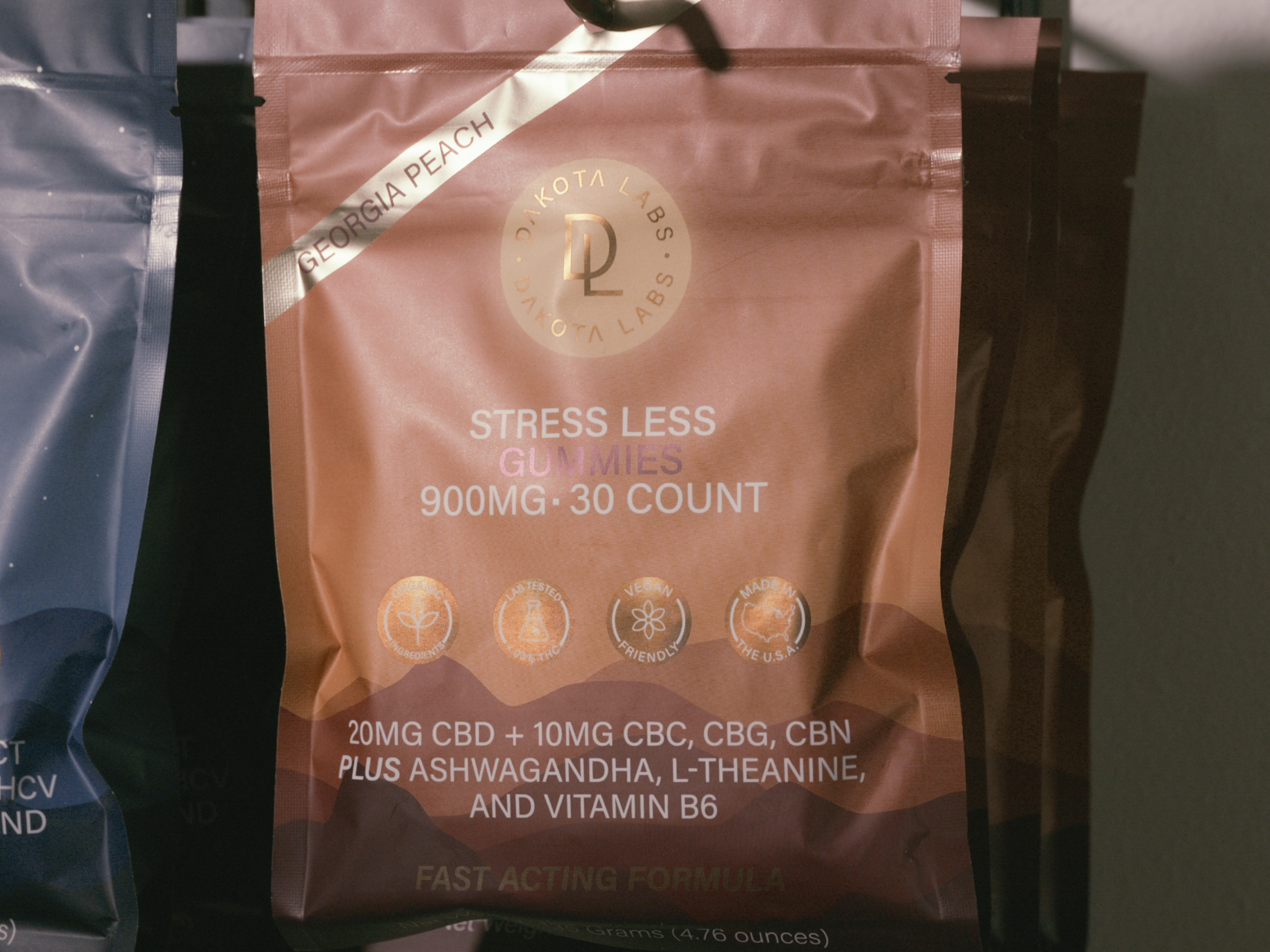 Photograph of product: Dakota Labs - Stress Less Gummies - CBD - 900 mg
