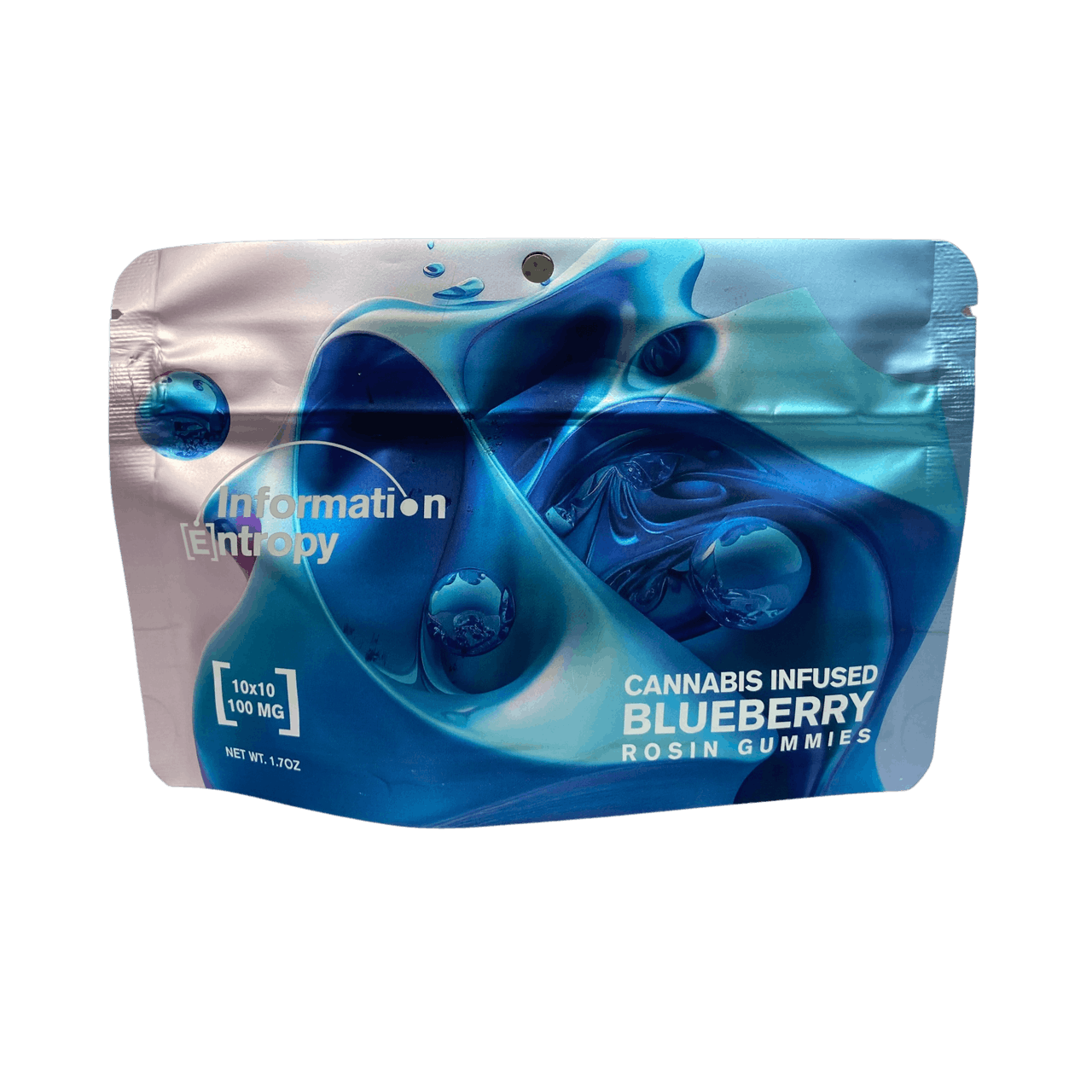 Photograph of product: Information Entropy | 200mg Rosin Gummies | Blueberry