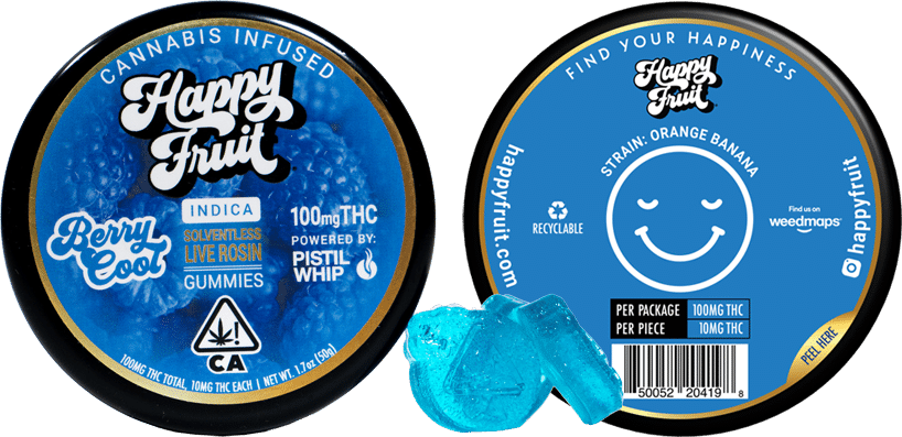 Photograph of product: Happy Fruit - Berry Cool 100mg