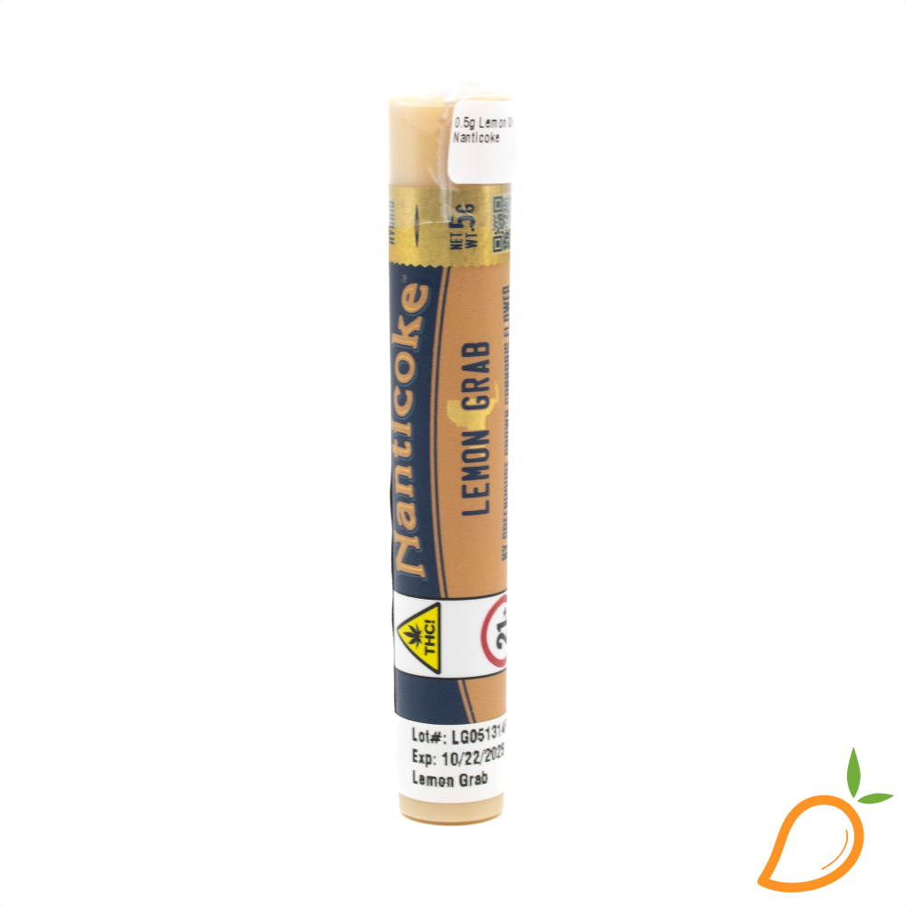 Photograph of product: 0.5g Lemon Grab Preroll Nanticoke